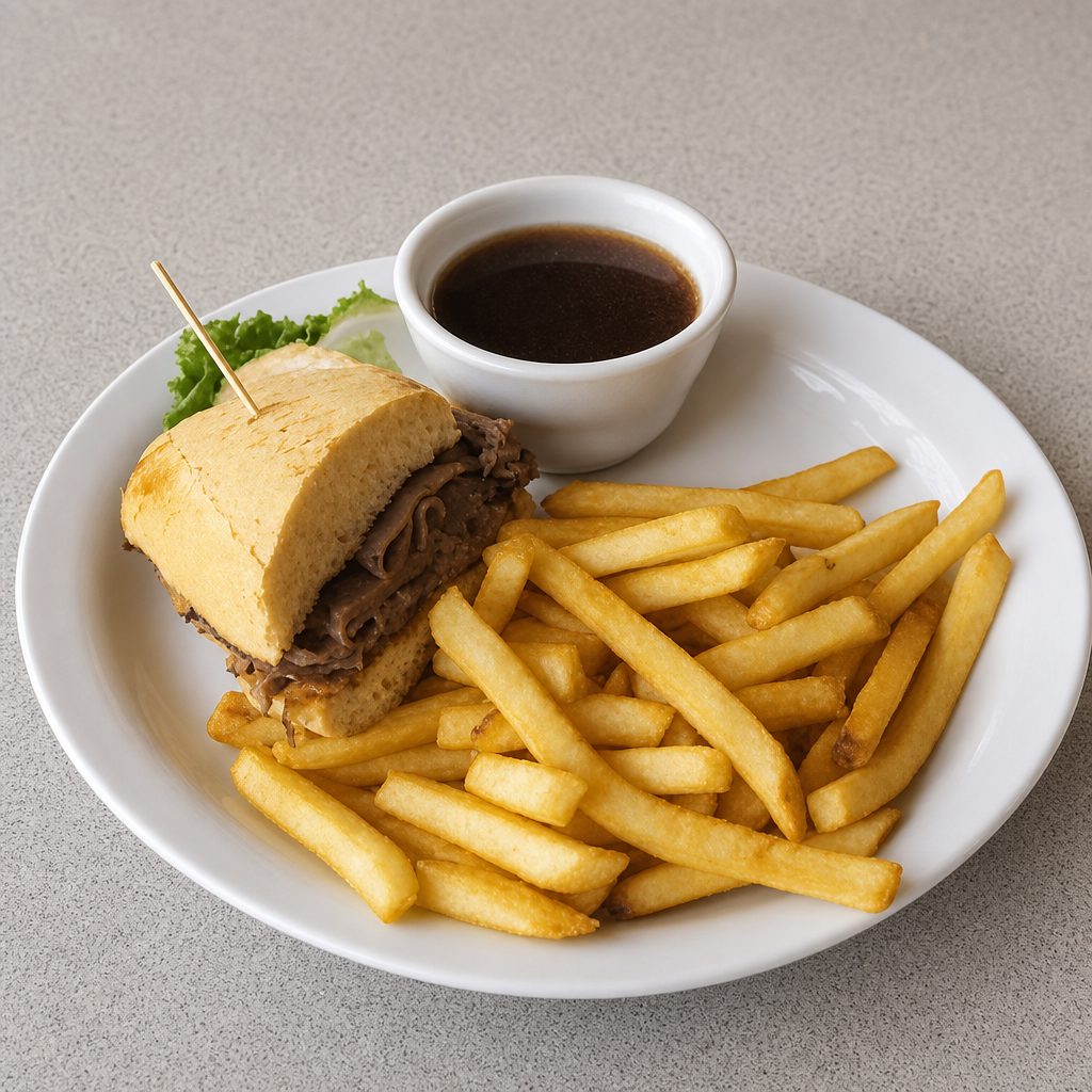 French Dip Sandwich.