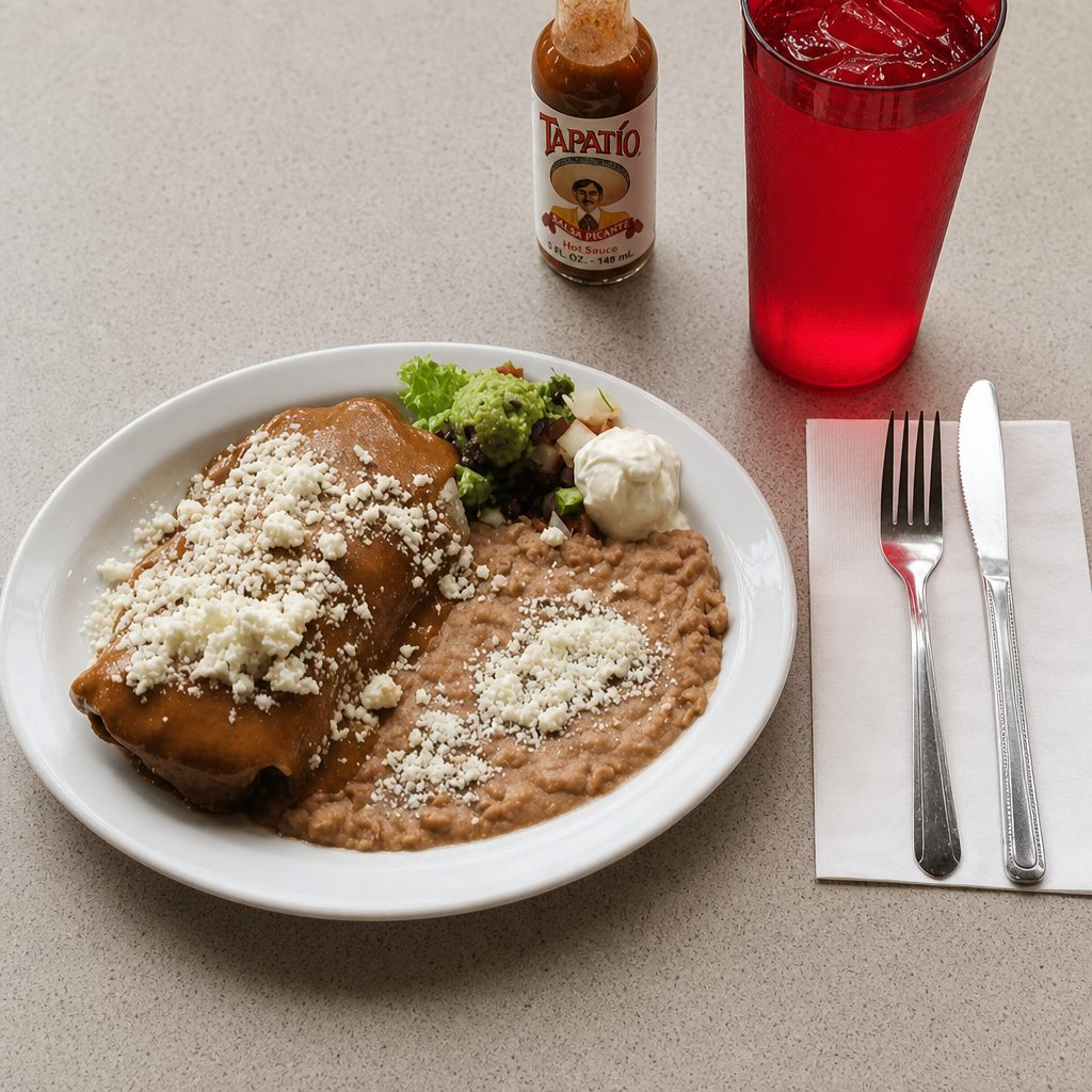 Chile Colorado Burrito.